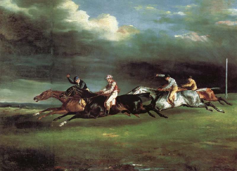 Theodore Gericault The Derby at epson Germany oil painting art